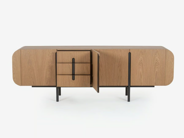 OM - Solid wood sideboard with drawers by Anesis
