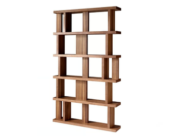 3023 - Open double-sided wooden bookcase by Angel Cerdá