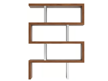 3079 - Open double-sided wooden bookcase by Angel Cerdá