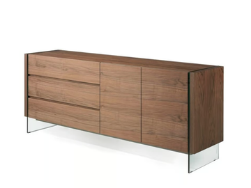 3086 - Walnut sideboard with drawers by Angel Cerdá