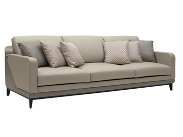 DILAN - 3 seater leather sofa by A.R. Arredamenti