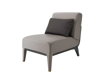 DILAN - Leather easy chair by A.R. Arredamenti