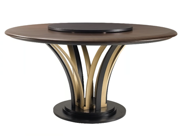 DILAN - Round table with Lazy Susan by A.R. Arredamenti