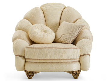 GRAND ROYAL - Fabric armchair by A.R. Arredamenti