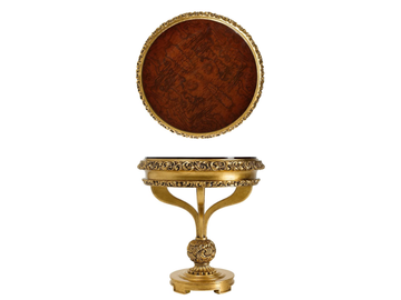 GRAND ROYAL - Round high side table by A.R. Arredamenti