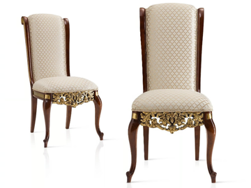 GRAND ROYAL - Upholstered fabric chair by A.R. Arredamenti