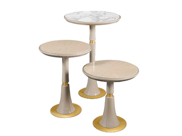 VICTOR - Round high side table by A.R. Arredamenti