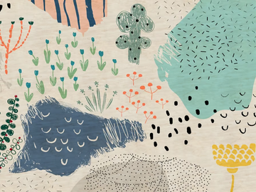 CRAYON GARDEN - Digital printing wallpaper by Architects Paper