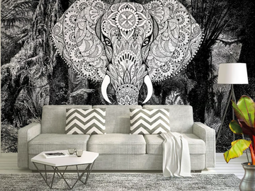 ELEPHANT HEAD - Washable nonwoven wallpaper by Architects Paper