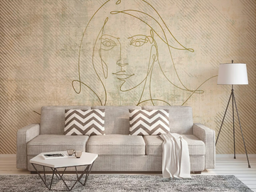 GOLDEN LINE - Washable nonwoven wallpaper by Architects Paper