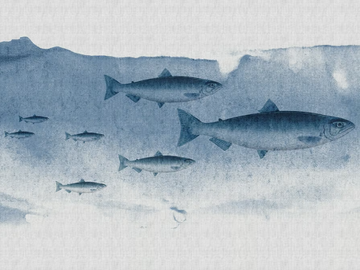 INTO THE BLUE - Digital printing wallpaper by Architects Paper
