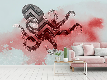 OCTOPUS GRAPHIC - Washable nonwoven wallpaper by Architects Paper
