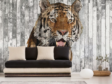 POLYGON TIGER - Washable nonwoven wallpaper by Architects Paper