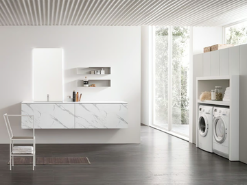 I_WASH - COMPOSITION 06 - Wooden laundry room cabinet by Arcom