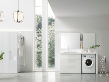 I_WASH - COMPOSITION 07 - Wooden laundry room cabinet by Arcom