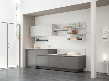 I_WASH - COMPOSITION 08 - Wooden laundry room cabinet by Arcom