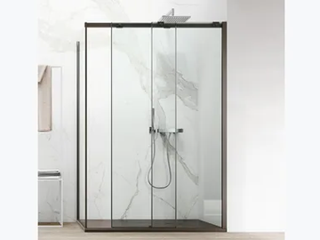 S8 - Rectangular corner shower cabin with sliding door by Arcom