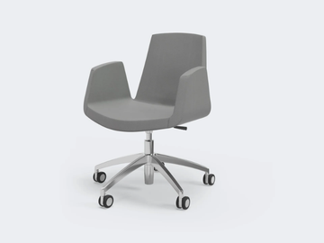 JOLLY - Swivel chair with armrests by Ares Line