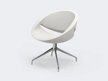 MYA - Swivel trestle-based easy chair by Ares Line