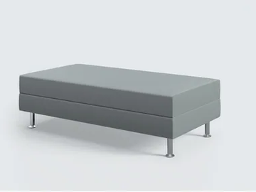 NAXOS - Upholstered rectangular pouf by Ares Line
