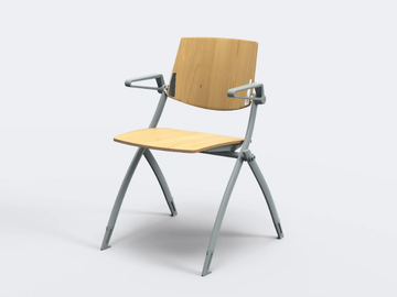 ZERO9 - Stackable training chair with armrests by Ares Line