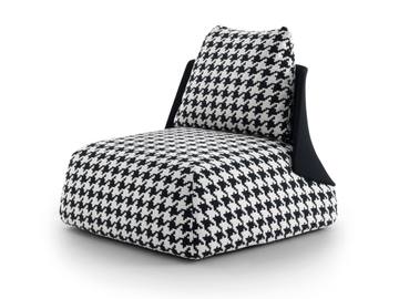 BUTTERFLY - Upholstered fabric armchair with removable cover by Arflex