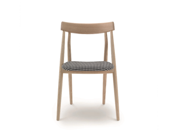 LIZZY - Solid wood chair with integrated cushion by Arflex