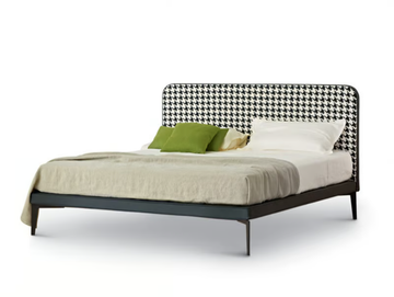 SUITE - Double bed with upholstered headboard by Arflex