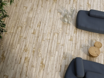 INNOVATIVE SLABS - QUERCIA BIANCA - Porcelain stoneware flooring with wood effect by ARIOSTEA