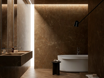 ULTRA MARMI - PULPIS BRONZE - Porcelain stoneware wall/floor slabs with marble effect by ARIOSTEA