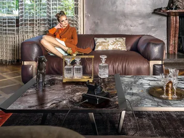 LOTUS - Fabric sofa by Arketipo