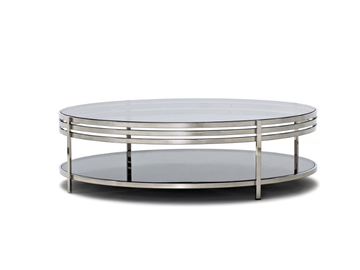 ULA - Low glossy steel coffee table by Arketipo