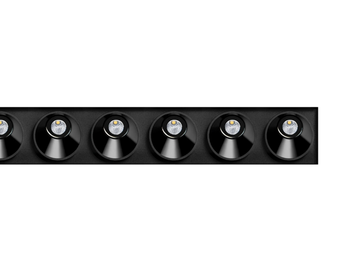 BLACK FOSTER ASYMMETRIC TRIMLESS 10 - Recessed LED multiple aluminium spotlight by Arkoslight