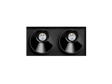 BLACK FOSTER ASYMMETRIC TRIMLESS 2 - Recessed LED multiple aluminium spotlight by Arkoslight