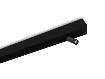BLACK FOSTER CUSTOM SURFACE FIT 27 - Ceiling mounted linear lighting profile for downlights by Arkoslight