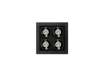 BLACK FOSTER MICRO RECESSED 2X2 - Recessed LED multiple aluminium spotlight by Arkoslight