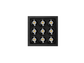 BLACK FOSTER MICRO RECESSED 3X3 - Recessed LED multiple aluminium spotlight by Arkoslight