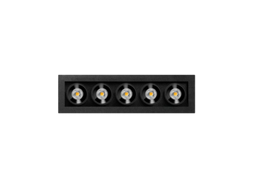 BLACK FOSTER MICRO RECESSED 5 - Recessed LED multiple aluminium spotlight by Arkoslight