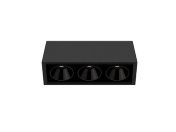 BLACK FOSTER SURFACE 3 - LED multiple aluminium spotlight by Arkoslight