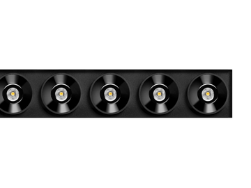 BLACK FOSTER TRIMLESS 10 - Recessed LED multiple aluminium spotlight by Arkoslight