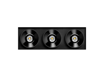 BLACK FOSTER TRIMLESS 3 - Recessed LED multiple aluminium spotlight by Arkoslight