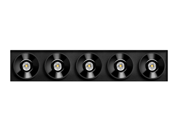 BLACK FOSTER TRIMLESS 5 - Recessed LED multiple aluminium spotlight by Arkoslight