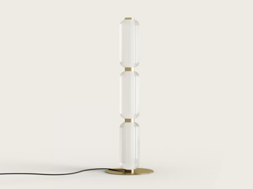 ELMA - LED glass floor lamp with dimmer by Aromas del Campo