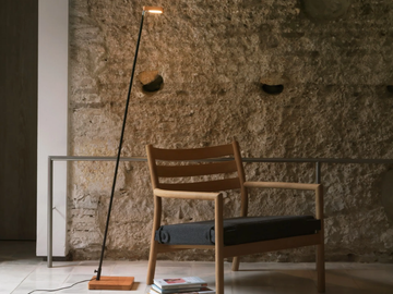 OLF - LED wooden floor lamp by Aromas del Campo