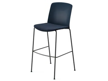 MIXU - High upholstered fabric stool by Arper