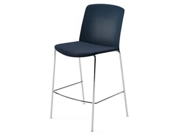 MIXU - Upholstered and stackable fabric stool by Arper