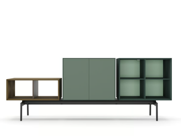 SEMITON 3 UNITS - Modular MDF sideboard by Arper