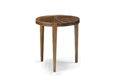 LEONARDO L1030N - Round walnut coffee table by Arte Brotto