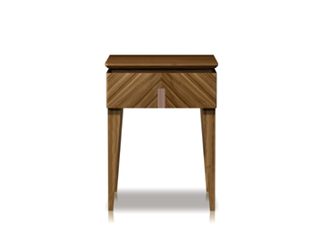 LEONARDO L114N/P - Bedside table by Arte Brotto
