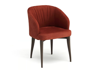 LEONARDO L82 - Upholstered solid wood chair by Arte Brotto